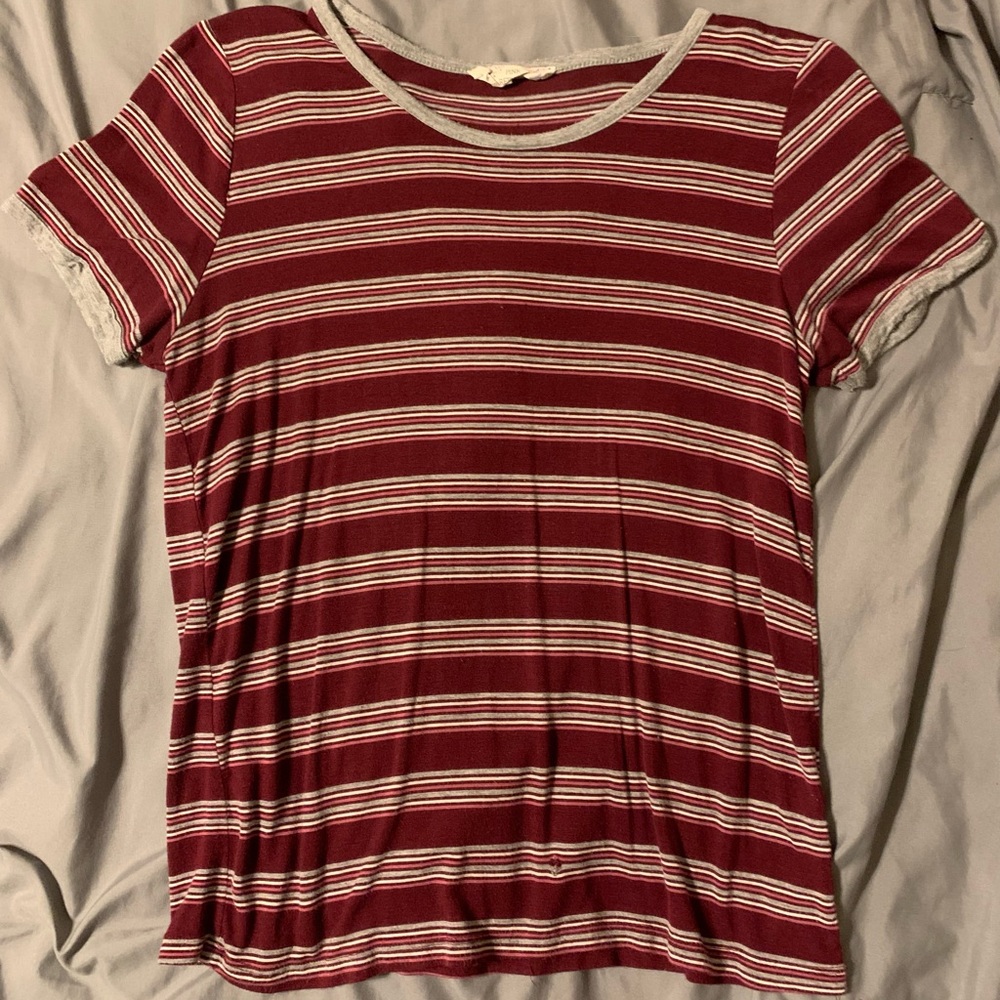 Pink Republic Maroon and Gray Tshirt